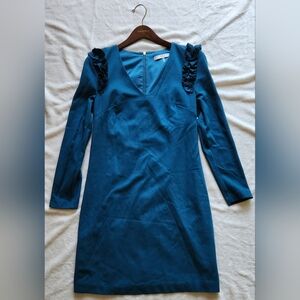 LIKE NEW Trina Turk Eleanora Blue Ruffle Dress